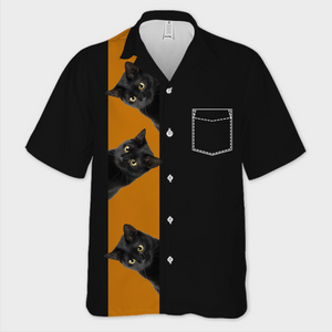 T-shirt hawaïen tropical unisexe personnalisé avec photo « Pattes et détente » pour chien et chat - Cadeau idéal pour les vacances d'été, les propriétaires d'animaux et les amoureux des animaux.