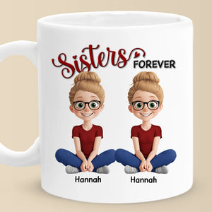 Mug personnalisé - Cadeau d'anniversaire personnalisé pour meilleure amie - Sisters Forever