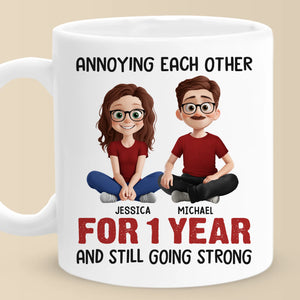Custom Mug - Personalized Anniversary Wedding Gifts For Husband And Wife, Him And Her - Still Tolerating Each Other