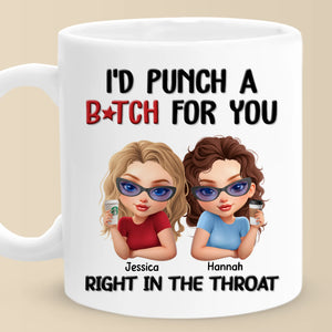 Mug personnalisé - Cadeau d'anniversaire personnalisé pour meilleure amie - Besties With Attitude