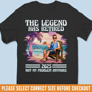 T-shirt unisexe personnalisé, t-shirt premium, sweat à capuche – Cadeaux de retraite personnalisés pour femmes et hommes – Retraité, non expiré