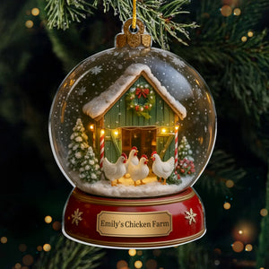 Custom Acrylic Ornament - Personalized Christmas Birthday Gifts For Women, Men - Winter Wonder Henland