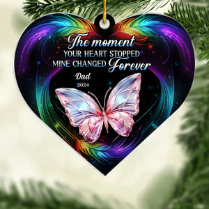 Custom Photo Acrylic Ornament - Personalized Memorial Sympathy Gifts For Loss Of Mom, Dad - When You Left, Part of Me Went With You