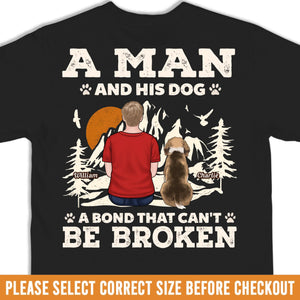 Custom Back Printed Unisex T-shirt, Premium T-shirt, Hoodie - Personalized Christmas Birthday Gifts For Dog Cat Lovers, Dog Dad And Mom, Cat Owners - My Hiking Buddy For Life