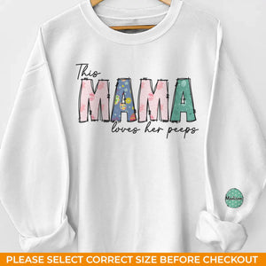 L'amour de cette maman est spécial Eggstra - Sweat-shirt unisexe personnalisé pour la famille, sweat à capuche avec motif sur la manche - Cadeau de Pâques pour maman, grand-mère