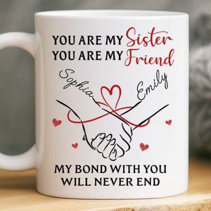 Custom Mug - Personalized Birthday Gifts For Besties, Sisters, BFF, Family - Sip With A Smile
