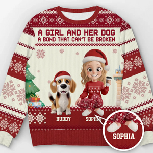 Custom Unisex Ugly Sweatshirt - Personalized Christmas Birthday Gifts For Dog Cat Lovers, Dog Dad And Mom, Cat Owners - Life Is Better With My Fur Babies