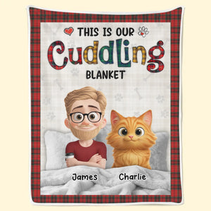 Custom Blanket - Personalized Birthday Gifts For Cat Lovers, Cat Mom And Dad - Purr Mode On