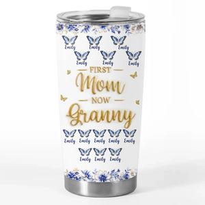 Custom Printed Tumbler - Personalized Mother's Day Gifts For Mom, Grandma - Blessed With Mom And Grandma