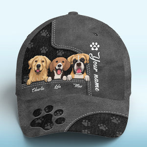 Our Little Paw Angels Black - Dog & Cat Personalized Custom Hat, All Over Print Classic Cap - New Arrival, Gift For Pet Owners, Pet Lovers