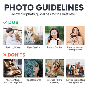 Custom Photo Our Human Servant - Dog & Cat Personalized Custom Accent Mug - Gift For Pet Owners, Pet Lovers