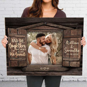 And So Together - Personalized Horizontal Canvas.
