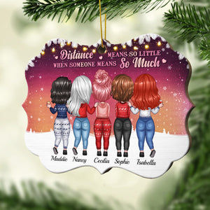 Not Sisters By Blood But Sisters By Heart - Personalized Shaped Ornament.
