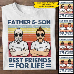 Father & Son, Best Friends For Life - Personalized Unisex T-Shirt.