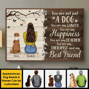 Tu n'es pas qu'un chien - Affiche horizontale personnalisée - Cadeau pour les amoureux des animaux