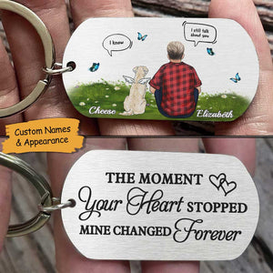Mon cœur a changé pour toujours - Porte-clés personnalisé - Cadeau pour les amoureux des animaux
