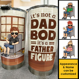 It's Not A Dad Bod But A Charming Father Figure - Gift For Dad, Grandpa - Personalized Tumbler