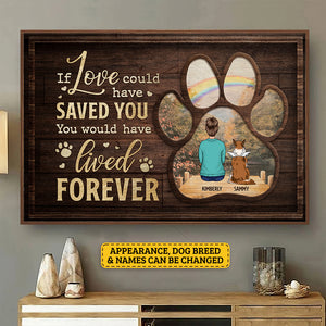 Parfois, un chien très spécial entre dans nos vies - Affiche horizontale personnalisée - Cadeau pour les amoureux des animaux