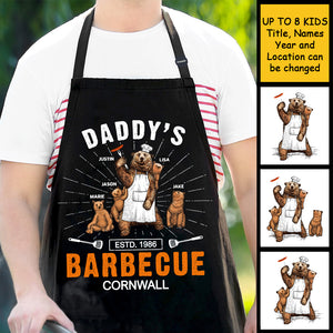Barbecue de papa - Cadeau pour papa, grand-père - Tablier personnalisé