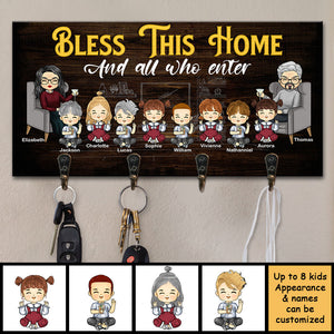 Que Dieu bénisse cette maison chaleureuse et tous ceux qui y entrent ! Porte-clés personnalisé, porte-clés, cadeau pour couples, mari et femme
