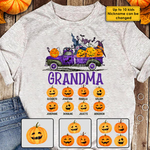 Having Fun With The Pumpkins - Personalized Unisex T-Shirt, Halloween Ideas..