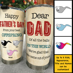 De votre meilleure progéniture - Gobelet personnalisé - Cadeau pour papa, cadeau pour la fête des pères