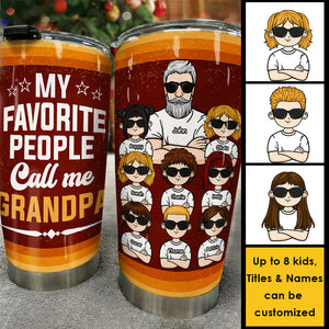 Ils m'appellent grand-père - Gobelet personnalisé - Cadeau pour papa, cadeau pour grand-père