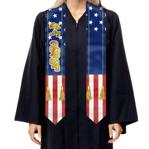 Promotion 2024-2025-2026 - Étole de remise de diplôme personnalisée - Cadeau de remise de diplôme