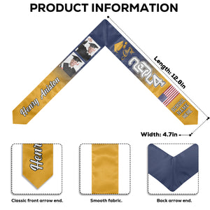 Nous l'avons fait, promotion 2024 - Étole de remise de diplôme personnalisée - Télécharger une image, cadeau de remise de diplôme