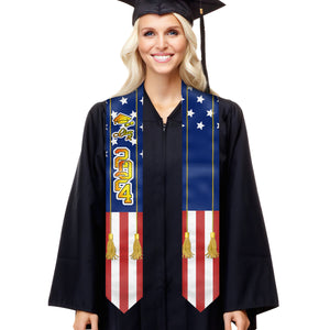 Promotion 2024-2025-2026 - Étole de remise de diplôme personnalisée - Cadeau de remise de diplôme