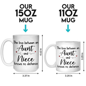 L'amour d'une tante - Mug personnalisé pour la famille - Cadeau pour les membres de la famille