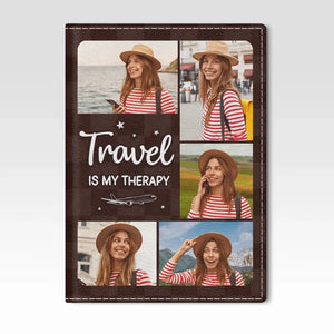 Photo personnalisée : prenez des photos de vos vols, pas de vos émotions ! Étui de passeport personnalisé, porte-passeport, cadeau de vacances, cadeau pour les amoureux du voyage d'aventure.