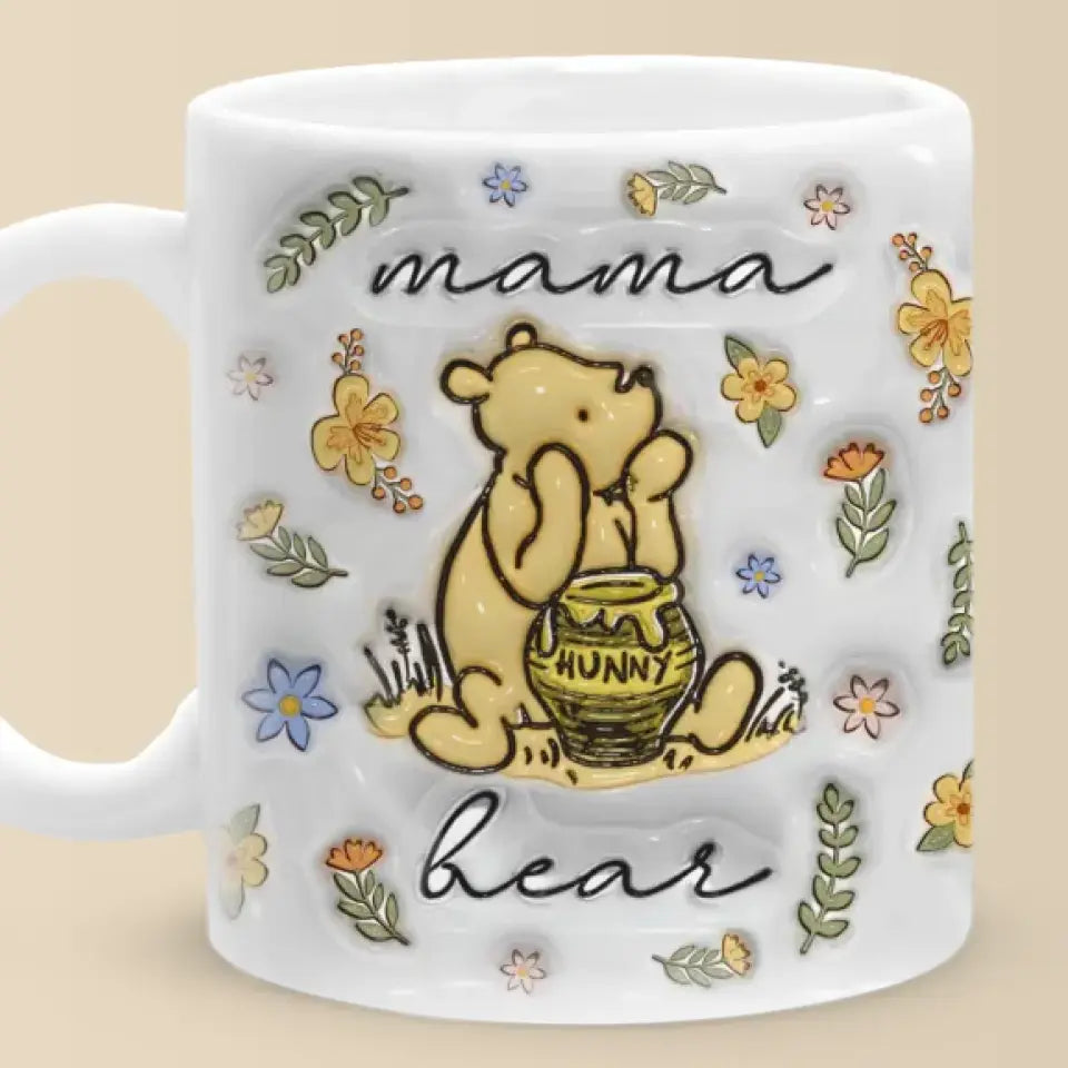 La maternité a un effet très humanisant - Mug personnalisé 3D à effet gonflé pour la famille - Cadeau pour la fête des mères, maman, grand-mère