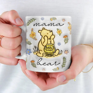 La maternité a un effet très humanisant - Mug personnalisé 3D à effet gonflé pour la famille - Cadeau pour la fête des mères, maman, grand-mère