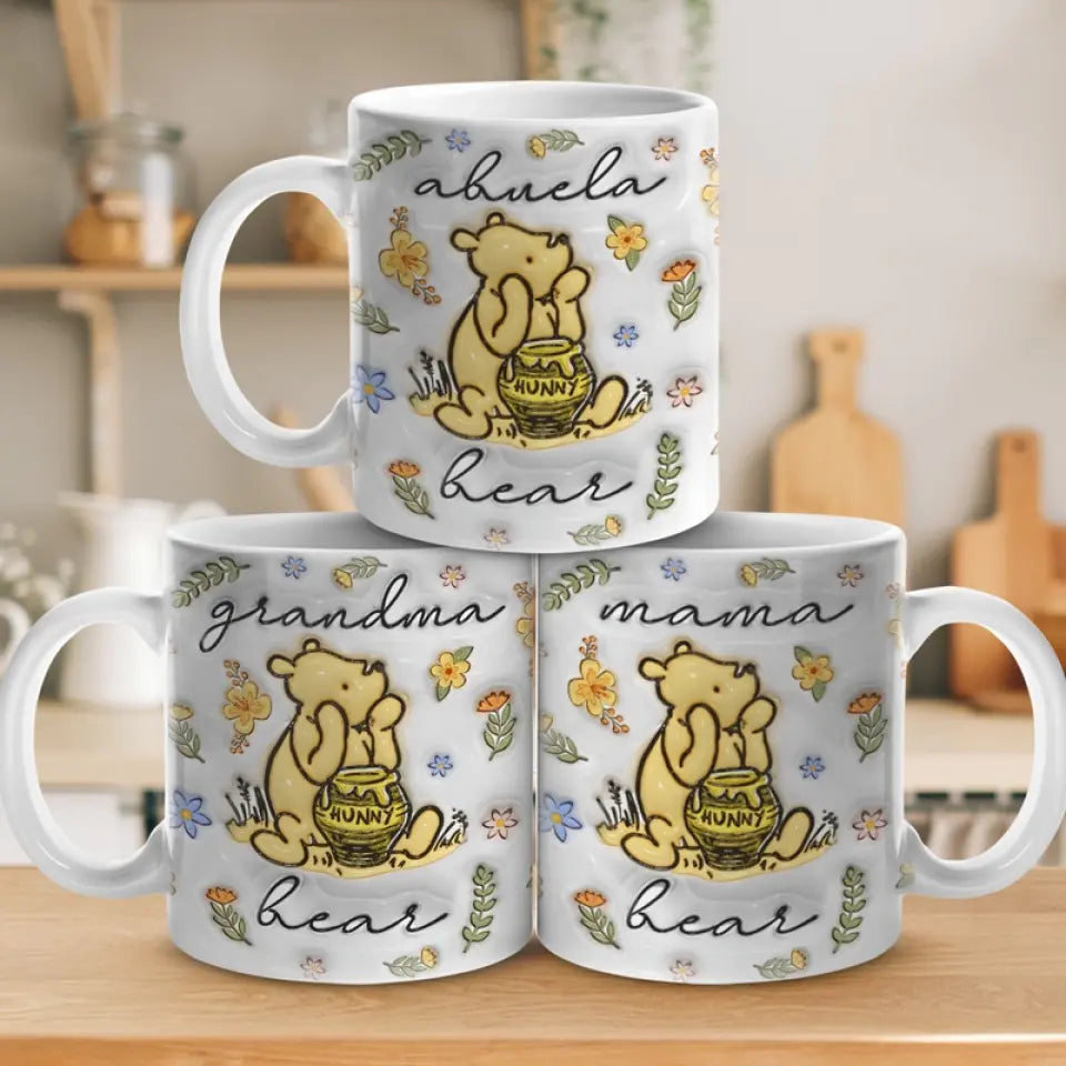 La maternité a un effet très humanisant - Mug personnalisé 3D à effet gonflé pour la famille - Cadeau pour la fête des mères, maman, grand-mère