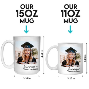 Tasse personnalisée avec photo « J'ai toujours cru en toi » - Cadeau de fin d'études pour les membres de la famille, les frères et sœurs