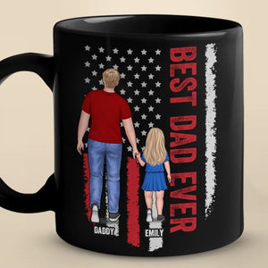 Avoir quelqu'un à aimer, c'est la famille - Tasse noire personnalisée pour la famille - Fête des pères, cadeau pour papa, grand-père