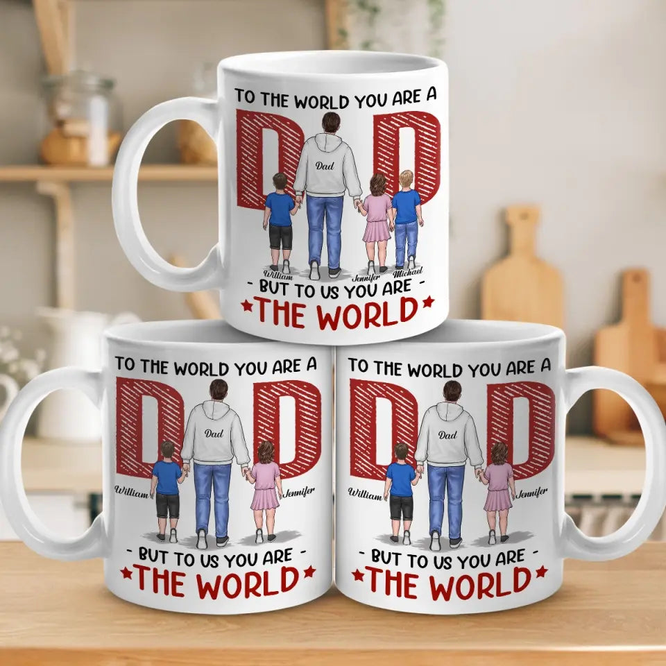 Que l'amour soit authentique - Mug personnalisé pour la famille - Fête des pères, cadeau pour papa