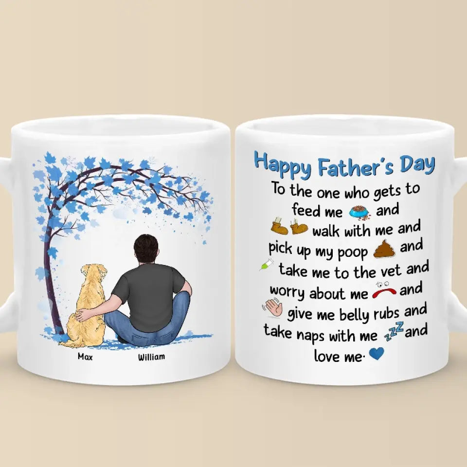 Un lien indéfectible - Mug personnalisé pour chien - Fête des pères, cadeau pour les propriétaires d'animaux et les amoureux des animaux
