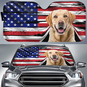 Pare-soleil personnalisé avec photo « Bon voyage » pour chien et chat, protection de vitre de voiture, cadeau pour propriétaires et amoureux des animaux.