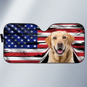 Pare-soleil personnalisé avec photo « Bon voyage » pour chien et chat, protection de vitre de voiture, cadeau pour propriétaires et amoureux des animaux.