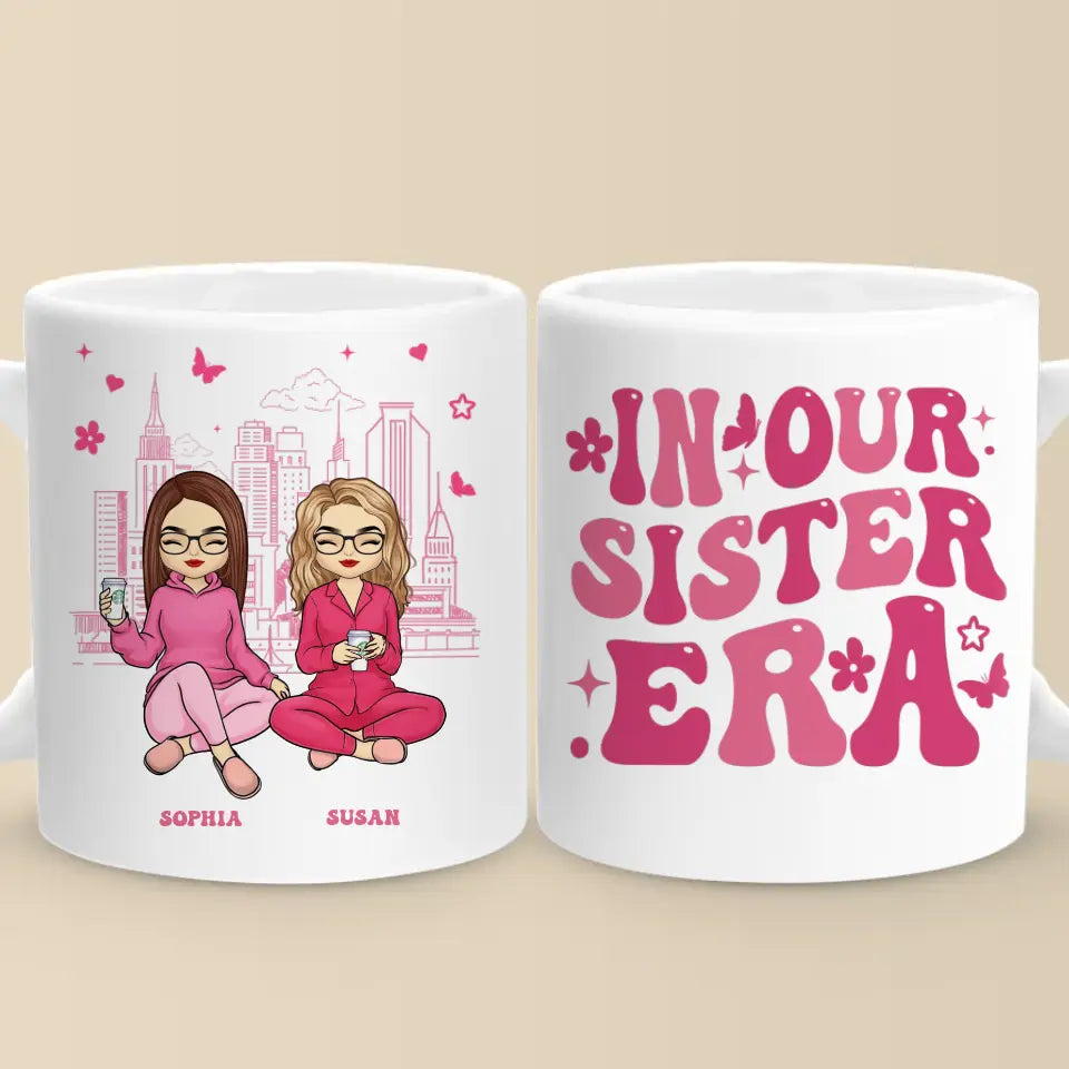 À l'ère de nos sœurs - Mug personnalisé Bestie - Cadeau pour meilleures amies, meilleures amies, sœurs