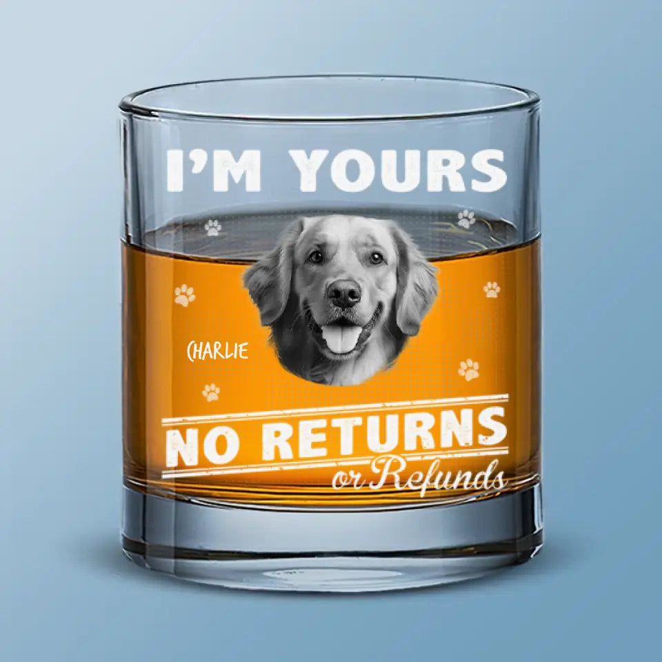 Verre à whisky personnalisé avec photo « Restez à la maison, nourrissez-moi et buvez du whisky » - Cadeau pour propriétaires et amoureux des animaux