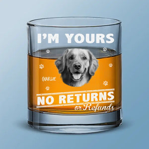 Verre à whisky personnalisé avec photo « Restez à la maison, nourrissez-moi et buvez du whisky » - Cadeau pour propriétaires et amoureux des animaux