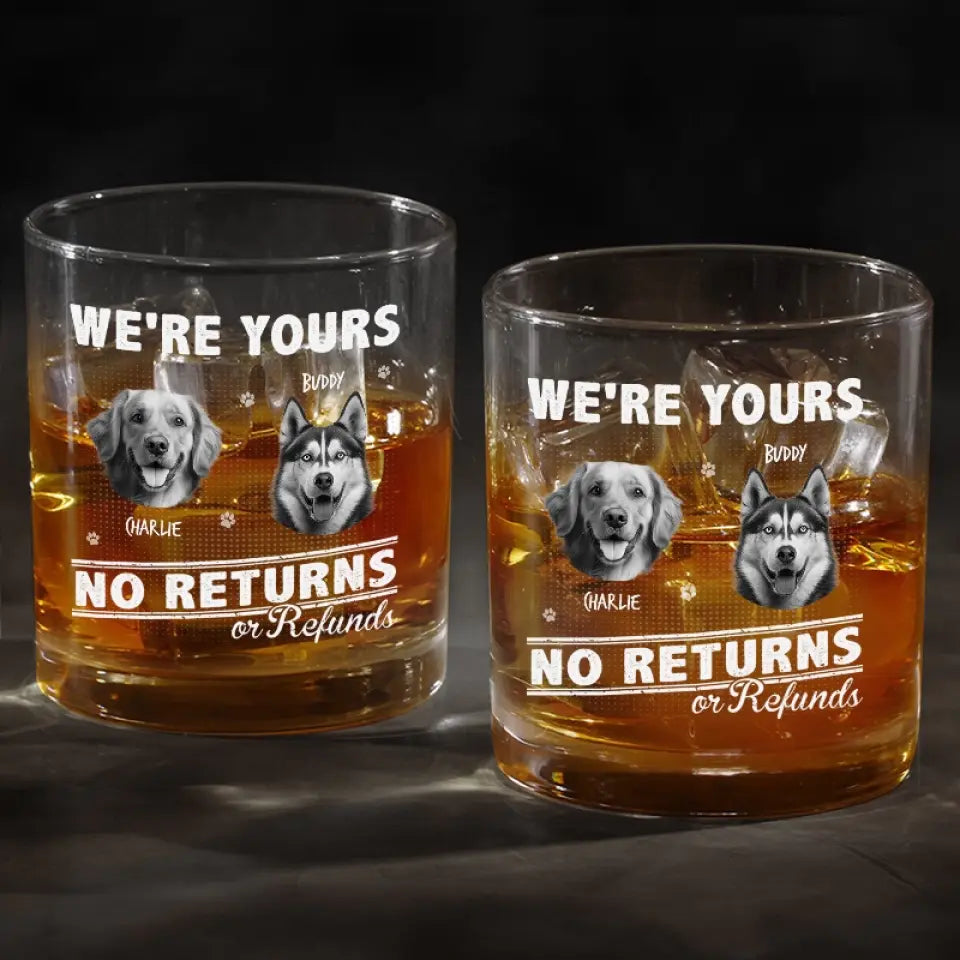 Verre à whisky personnalisé avec photo « Restez à la maison, nourrissez-moi et buvez du whisky » - Cadeau pour propriétaires et amoureux des animaux