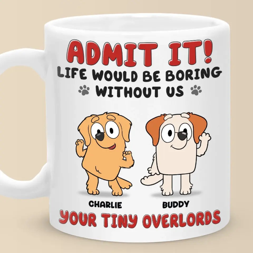 Les bisous du chiot arrangent tout ! Mug personnalisé pour chien ! Cadeau pour les propriétaires et les amoureux des animaux