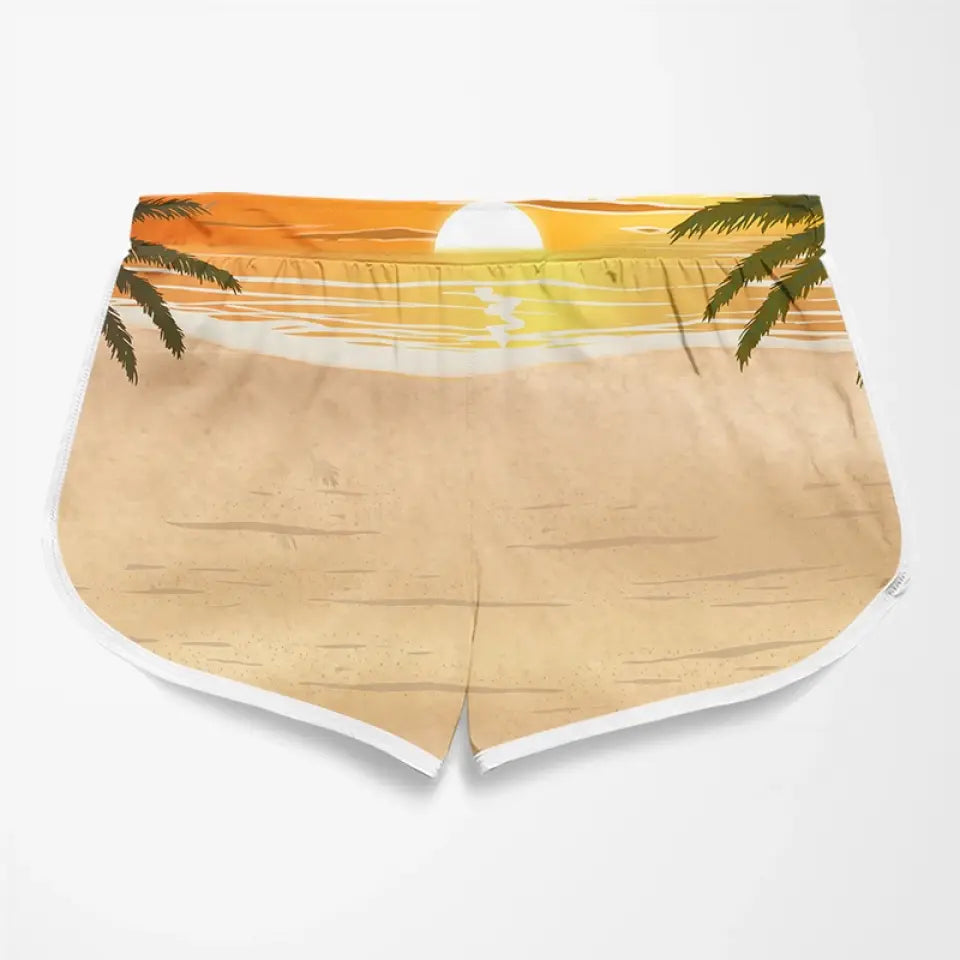 Photo personnalisée « Je suis mon chéri » - Short de plage hawaïen tropical personnalisé et amusant pour couple - Cadeau de vacances d'été, cadeau de fête d'anniversaire pour mari et femme