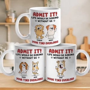 Les bisous du chiot arrangent tout ! Mug personnalisé pour chien ! Cadeau pour les propriétaires et les amoureux des animaux