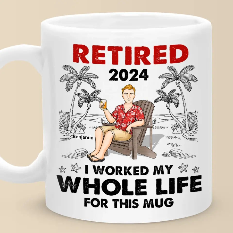 Je mérite cette tasse - Tasse personnalisée - Appréciation, cadeau de retraite pour collègues, amis de travail, collègues