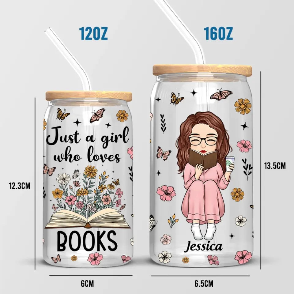 Encore un chapitre ! Tasse en verre personnalisée, tasse à café glacé ! Cadeau pour les amoureux des livres